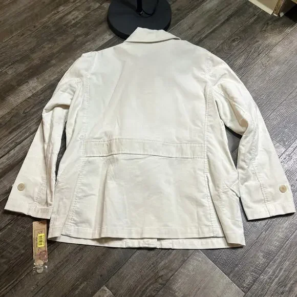 $179 Ralph Lauren Womens Tundra - Fashio Peak Cream Corduroy Jacket XL - Picture 5 of 8